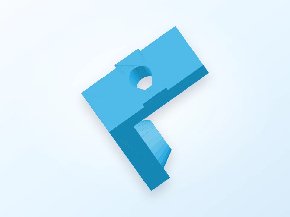 PCB mounts for 20mm 80-20 3D model preview