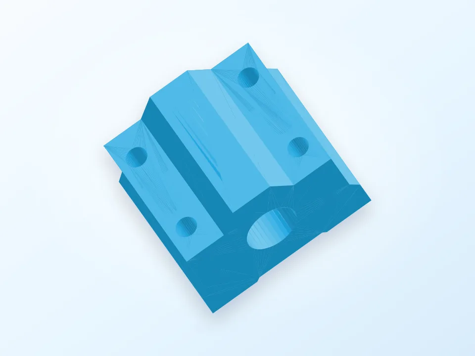 Pillow Block to Bush 8mm 3D model preview