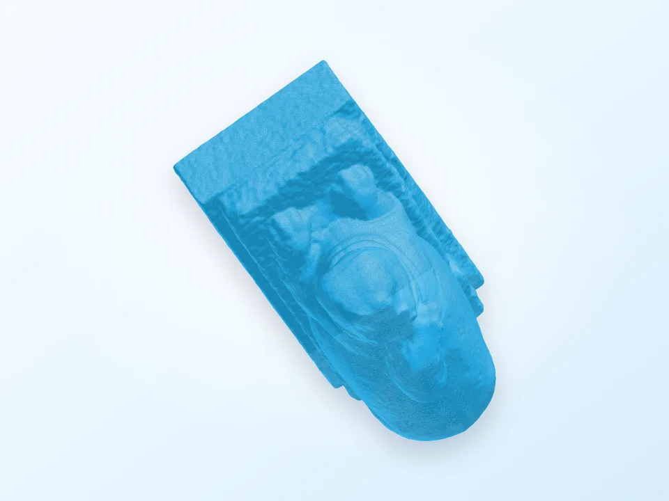Plastik "Flusspferd mit Jungem" 3D model preview