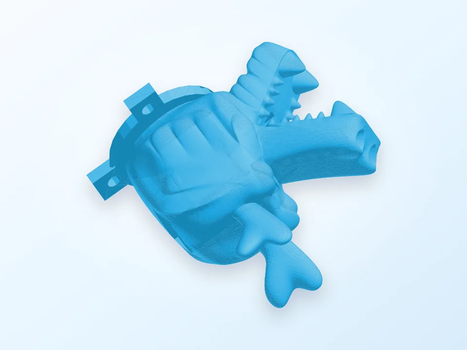 Dragon Head Mount for Raspberry Pi Camera 3D model preview