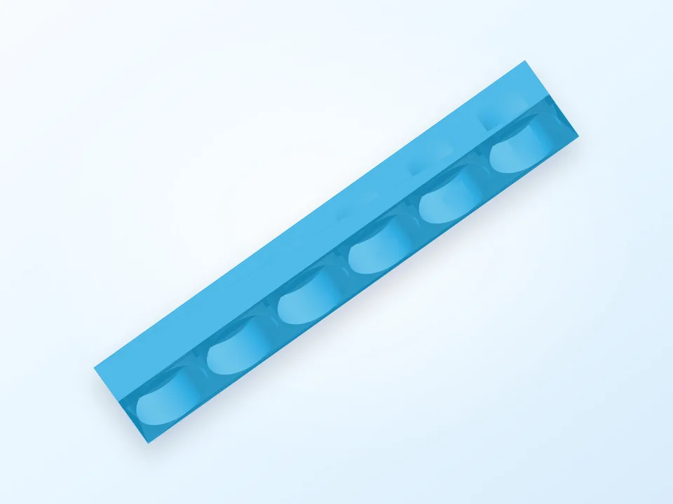 multiplex culture tube lid 3D model preview