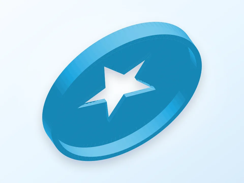 67mm star bokeh lens cap 3D model preview