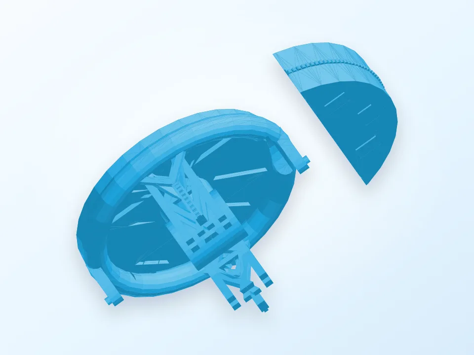 Beam Waveguide Deep Space Station Antenna 3D model preview