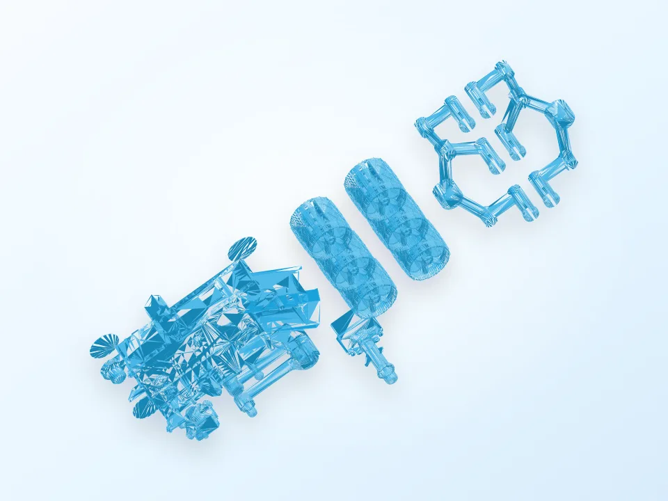 Curiosity Rover (Simplified) 3D model preview