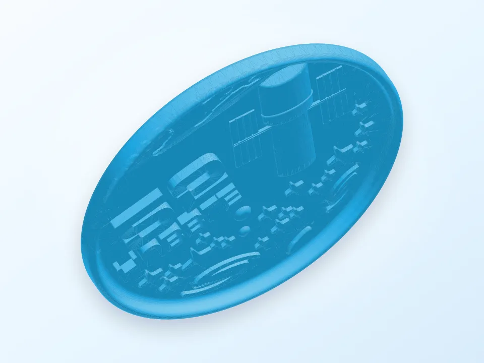 Hubble 25th Anniversary Medallion 3D model preview