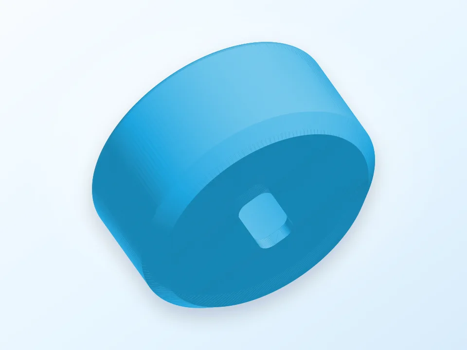 Generated preview of an acorn-shaped memory-card case