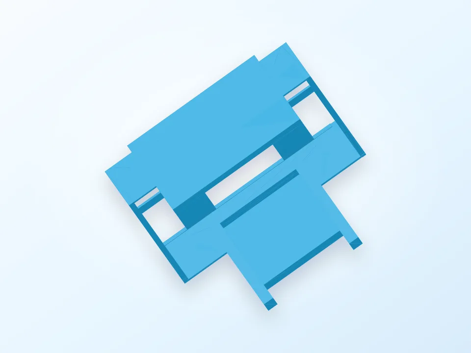 Generated preview of a seven-inch record display stand