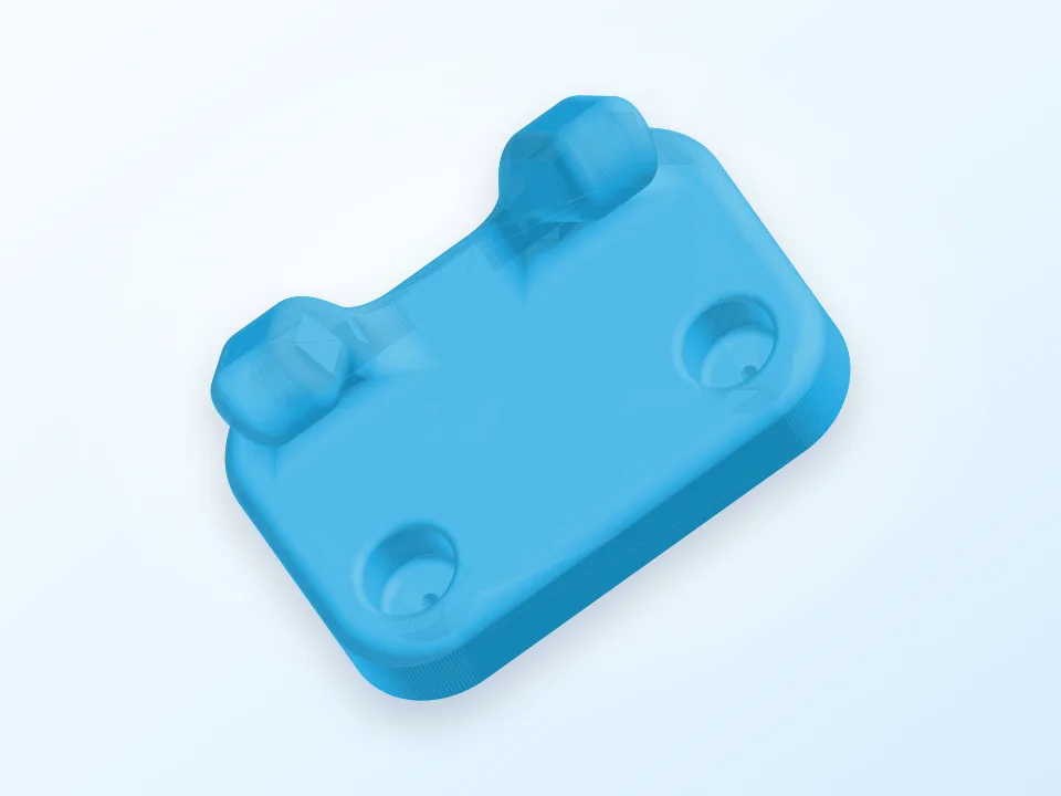 Generated 3D preview of an earbud wall hanger