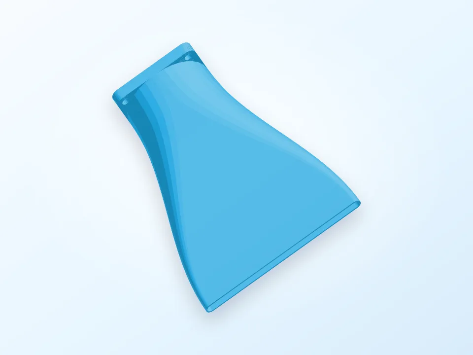 Generated preview of a generic 3D-printer cooling duct