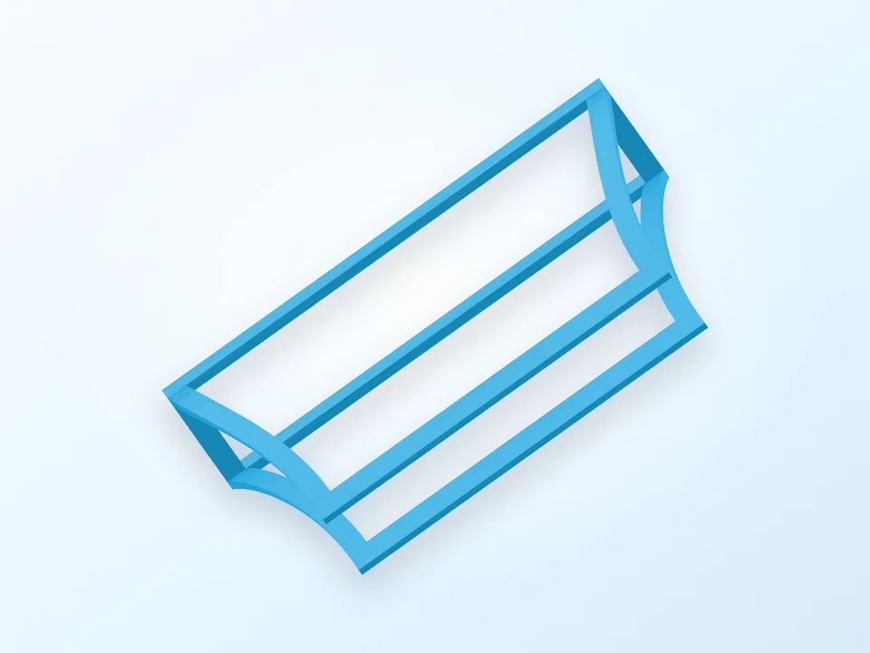 Generated preview of an upright notebook holder