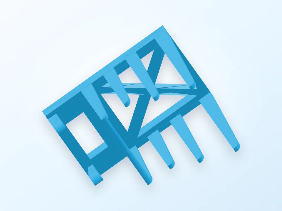 Generated preview of a desk stationery organizer shelf