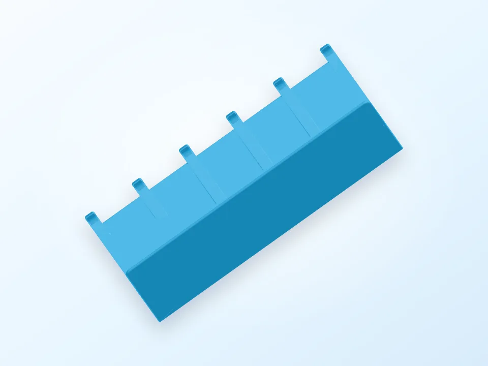Generated preview of a simple wall key hanger with shelf