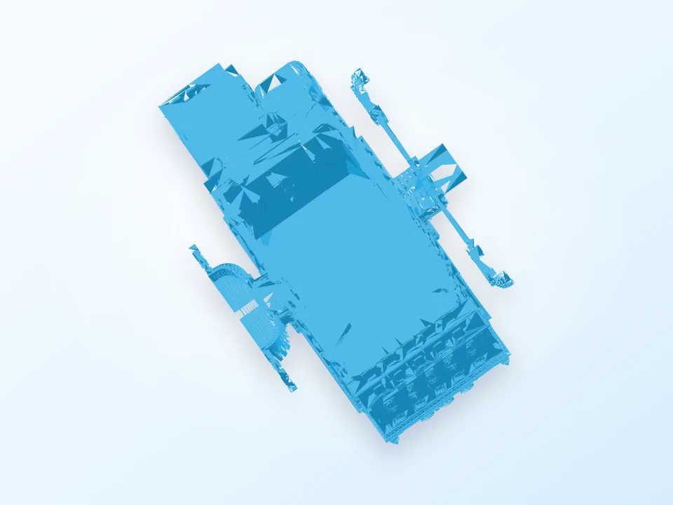 Carnegie Mansion: Exterior 3D model preview