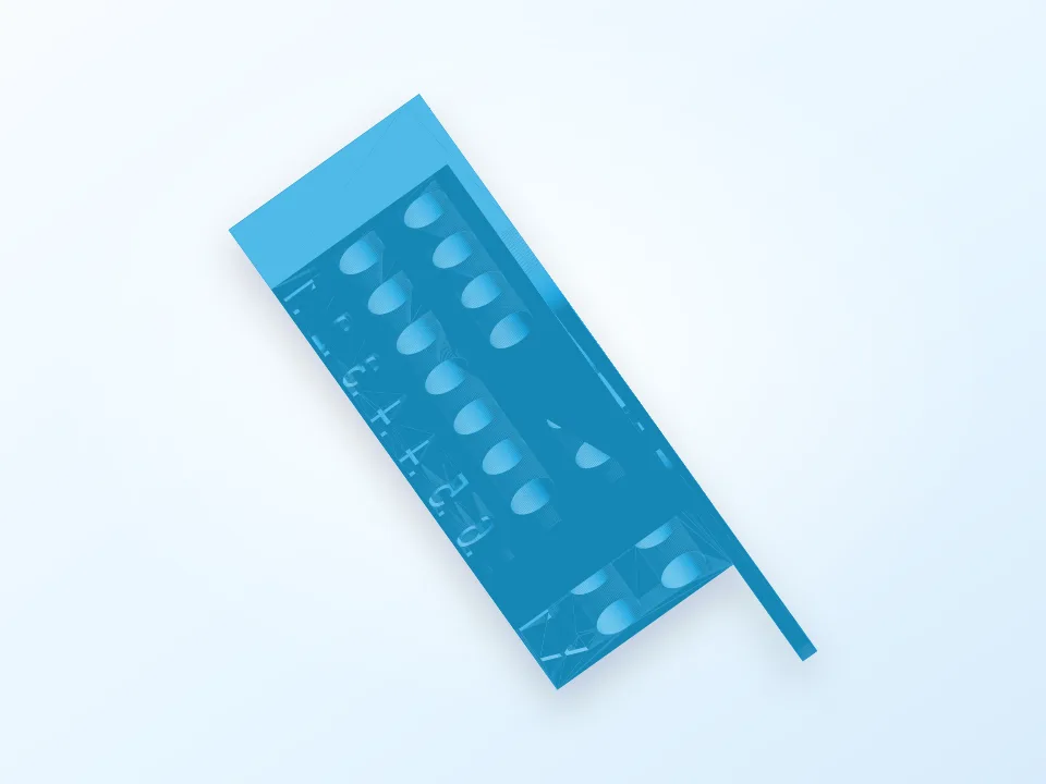 Wall-Mount Nozzle Organizer 3D model preview